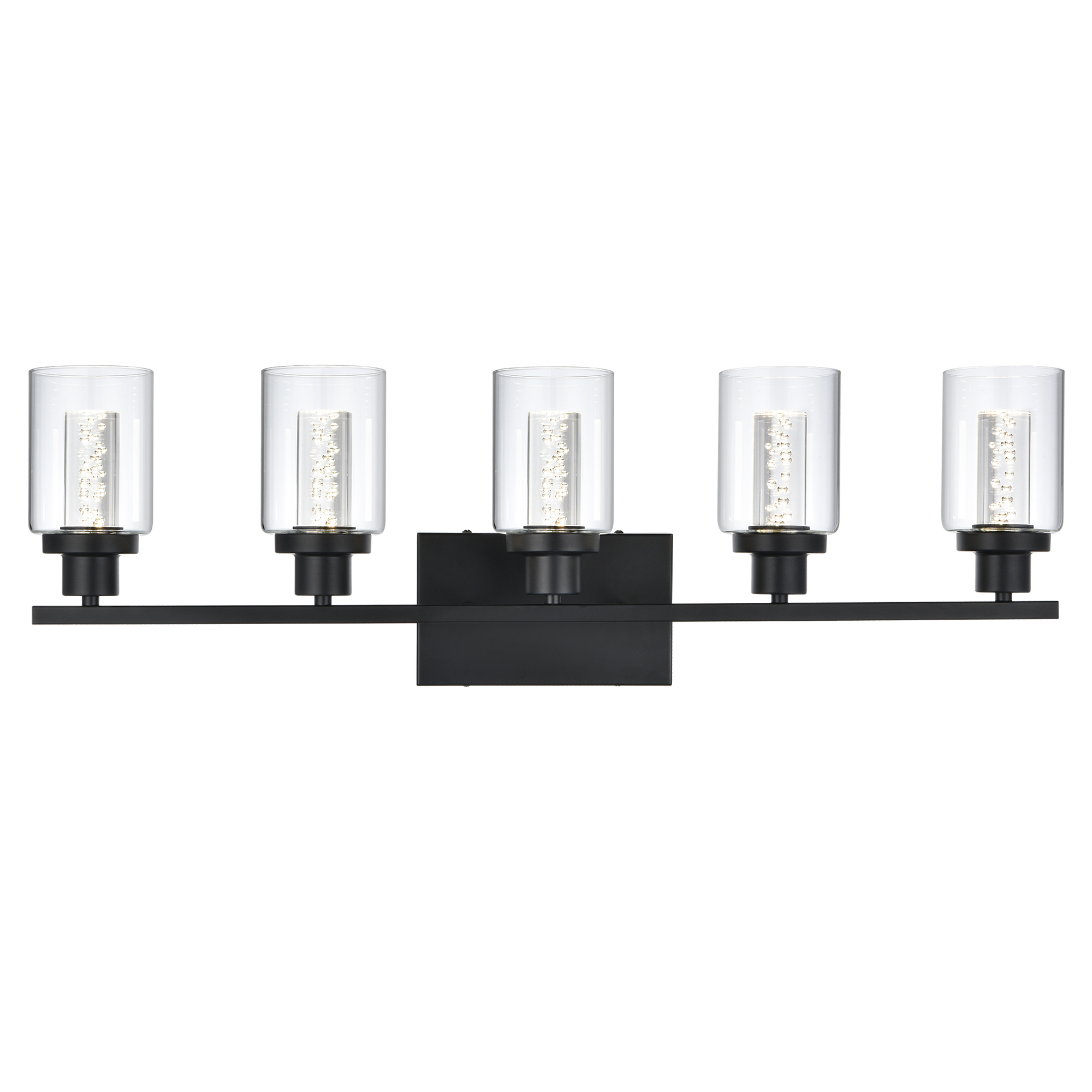 light fixtures above kitchen island