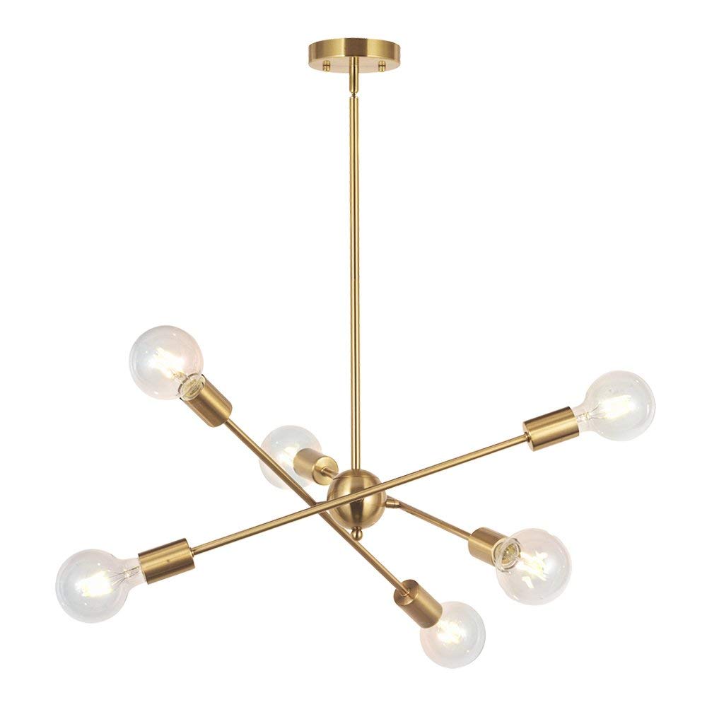 black drum shade chandelier