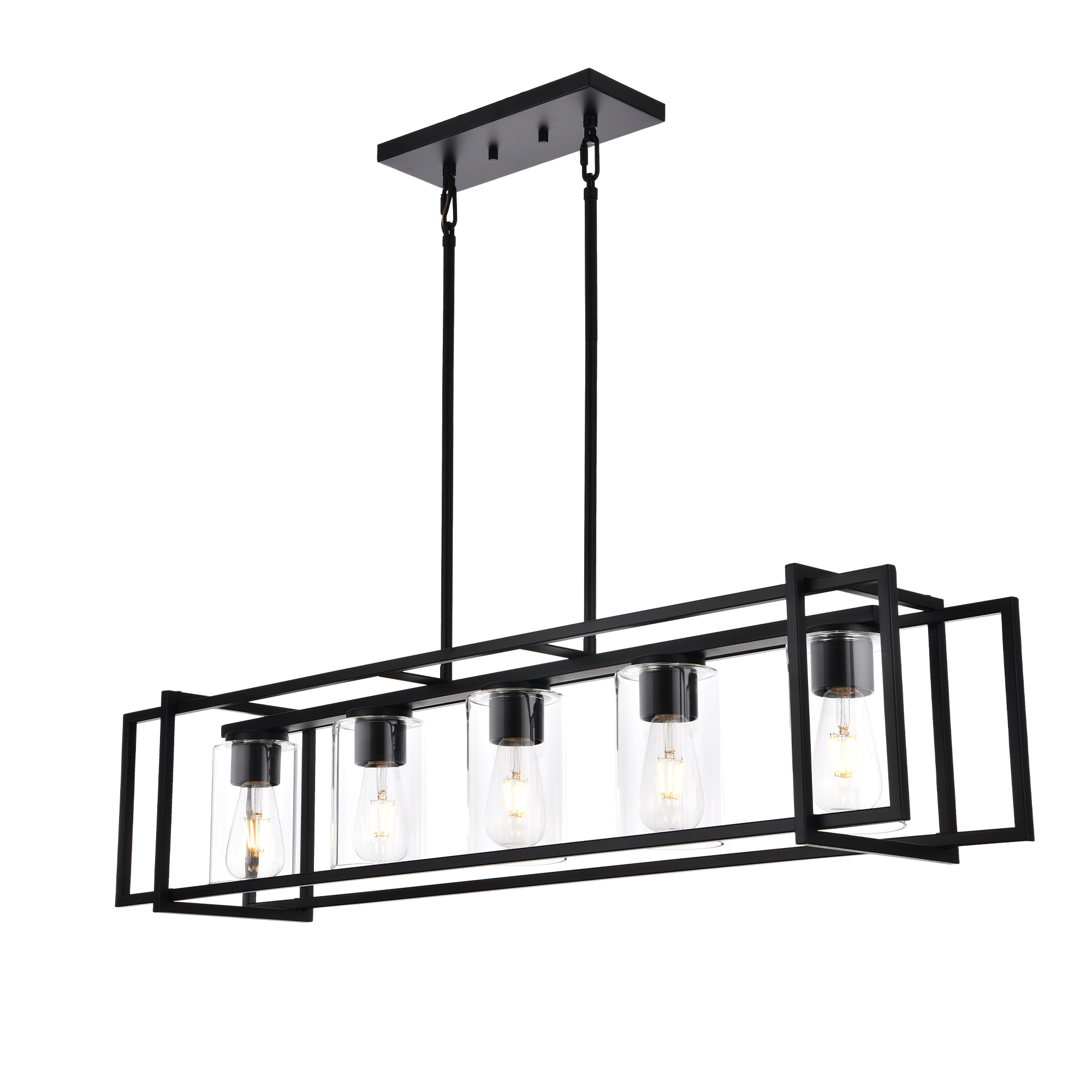 large seeded glass pendant light