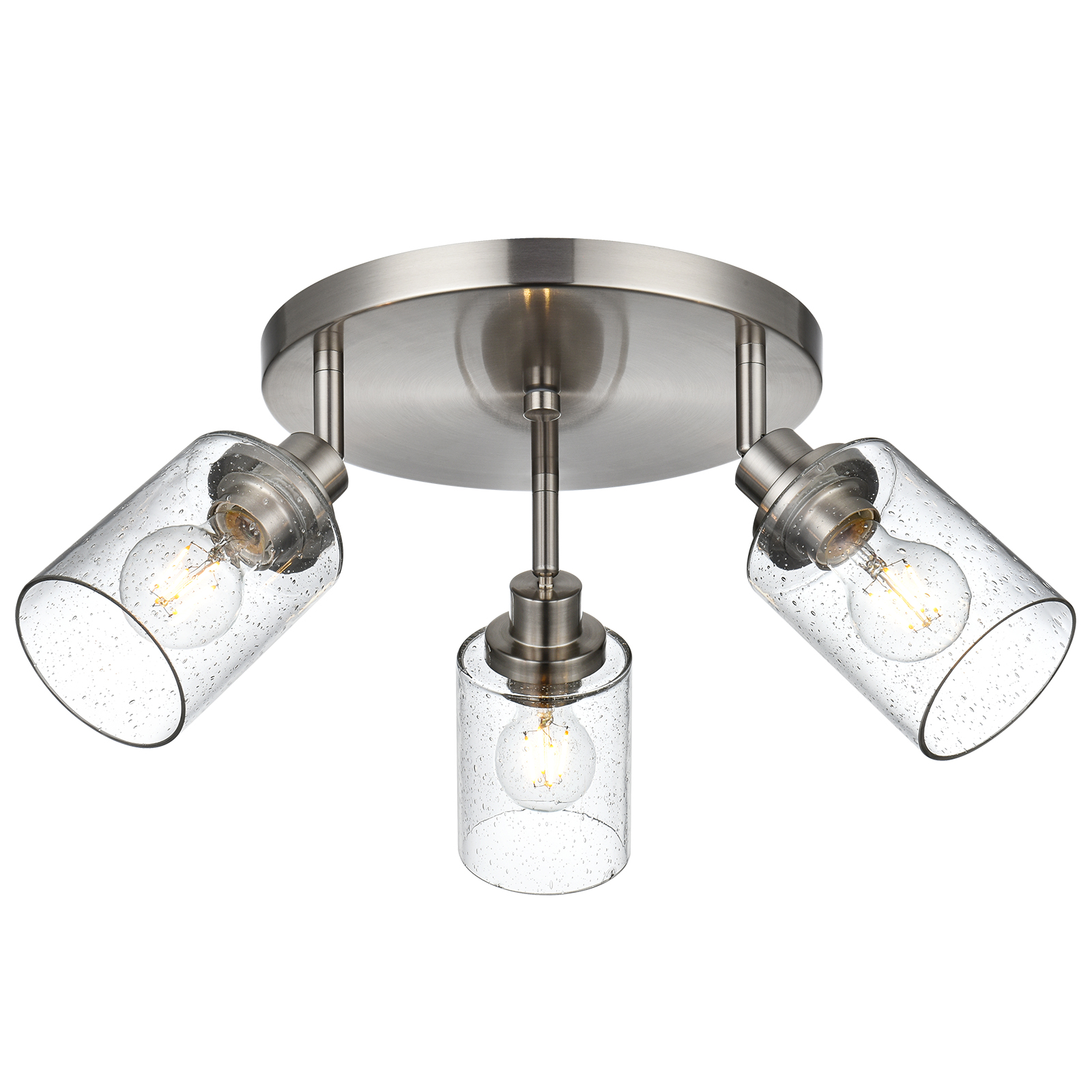 large seeded glass pendant light