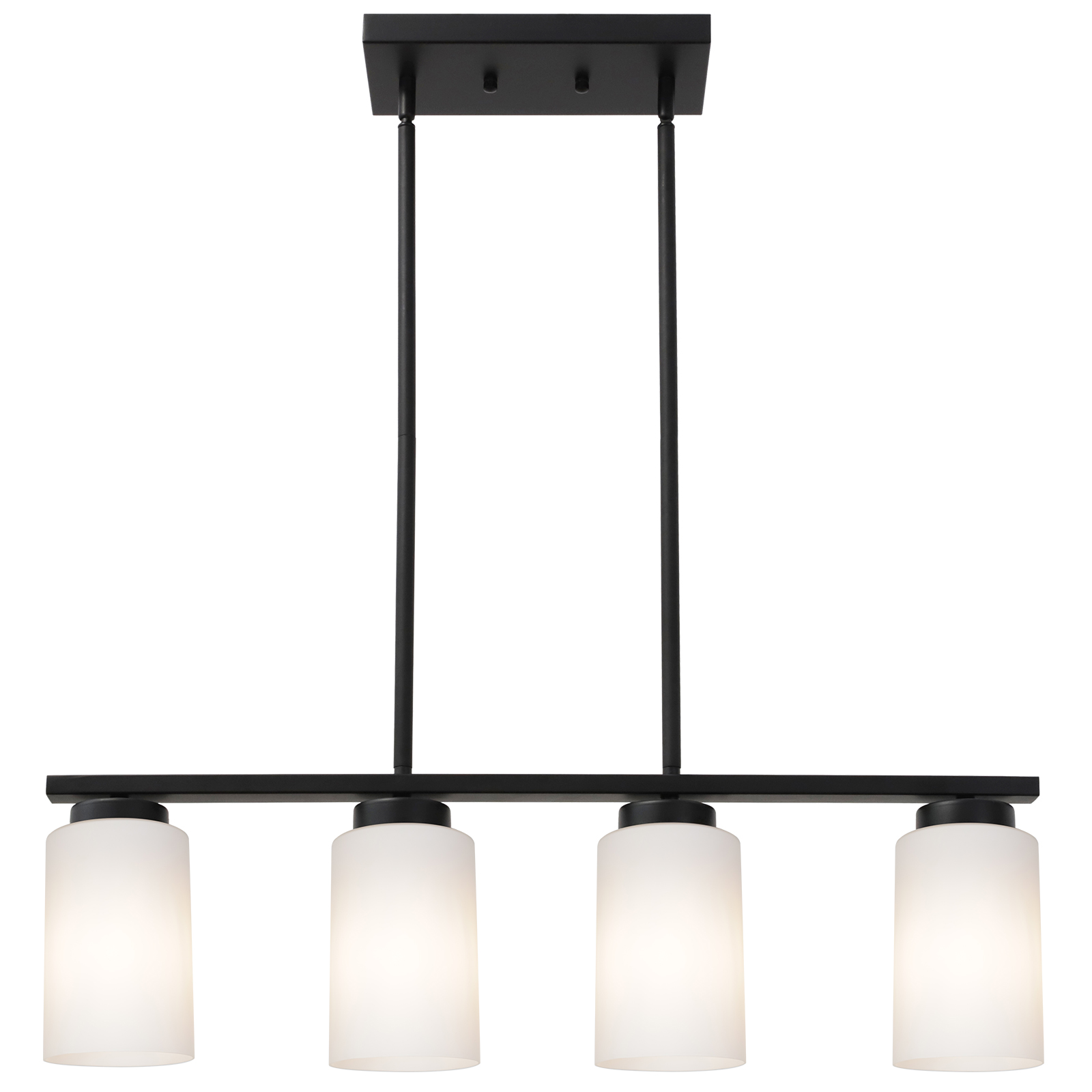5 light black chandelier