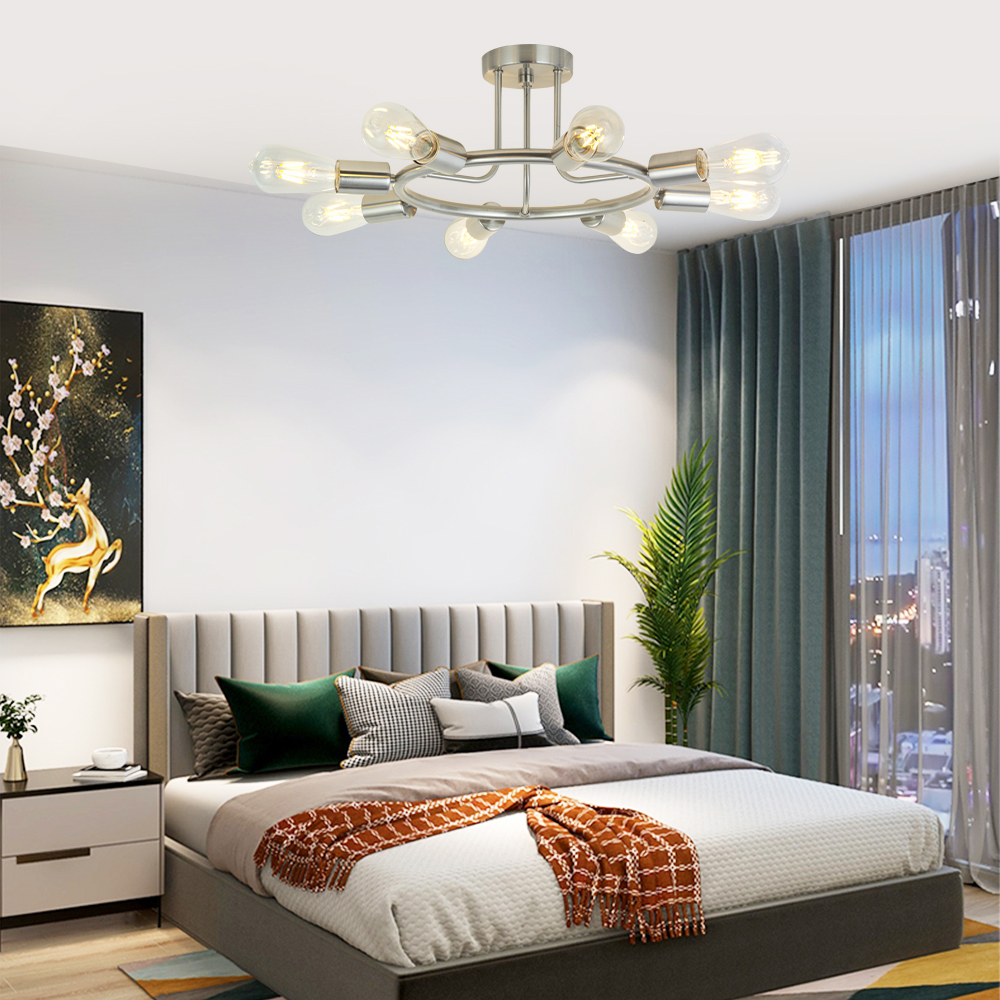 smoke glass chandelier