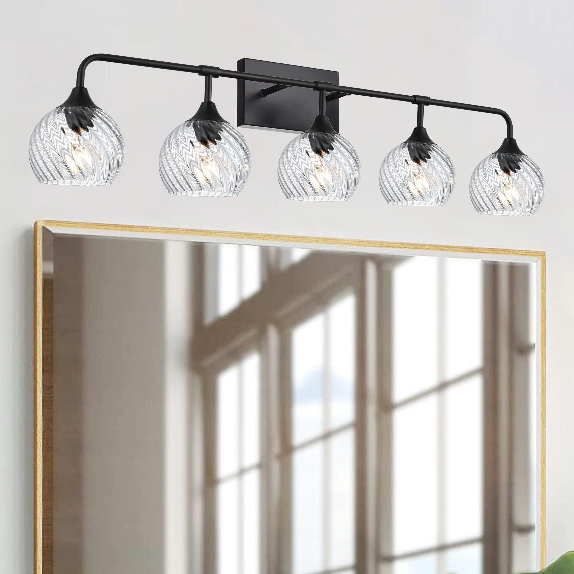 black kitchen island light
