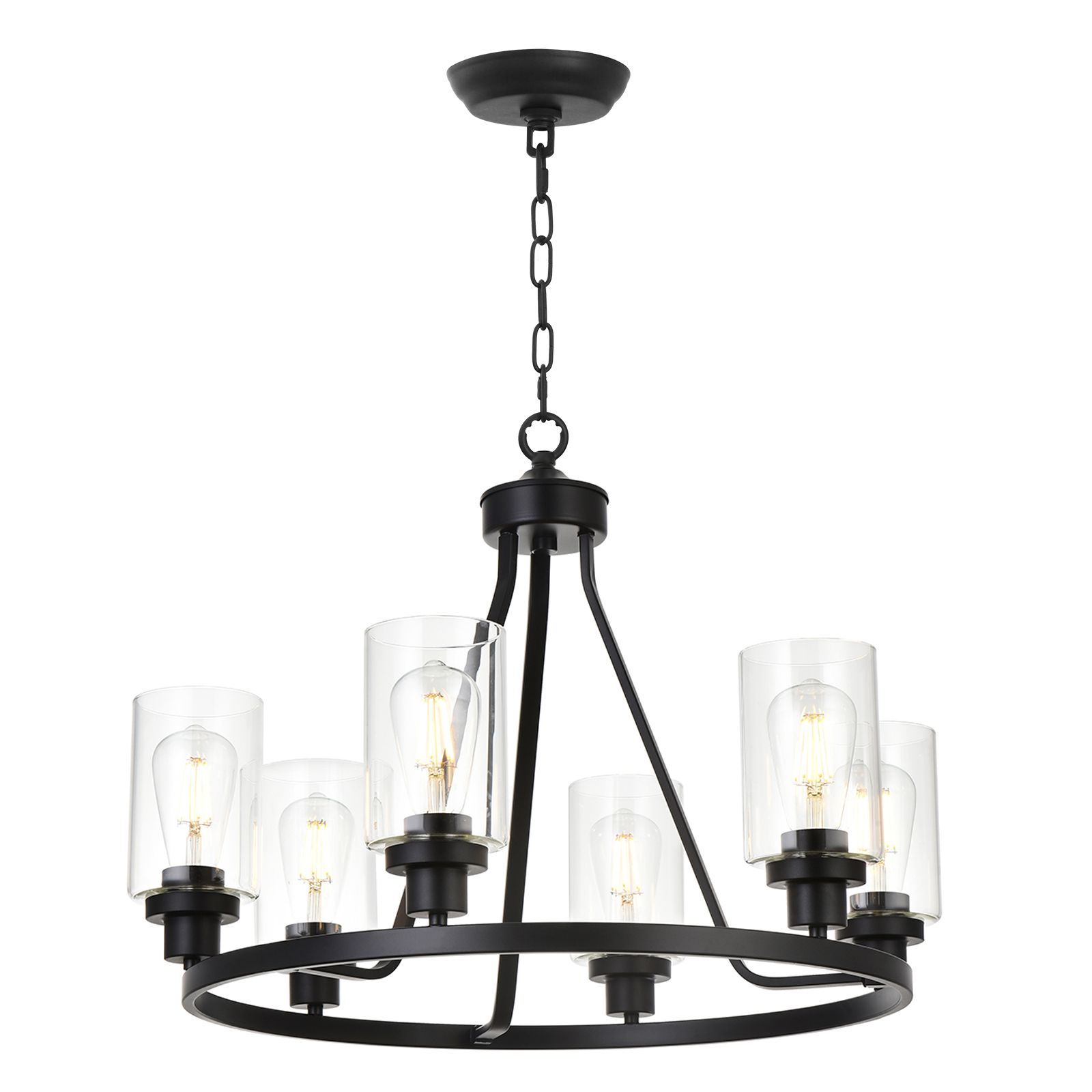 large drum chandelier dining room
