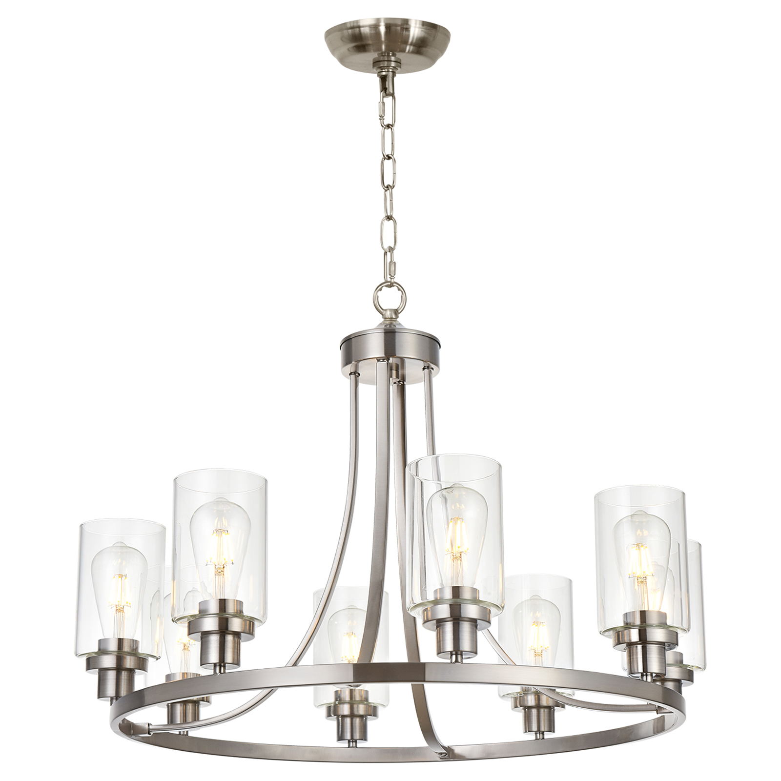 round glass light pendant