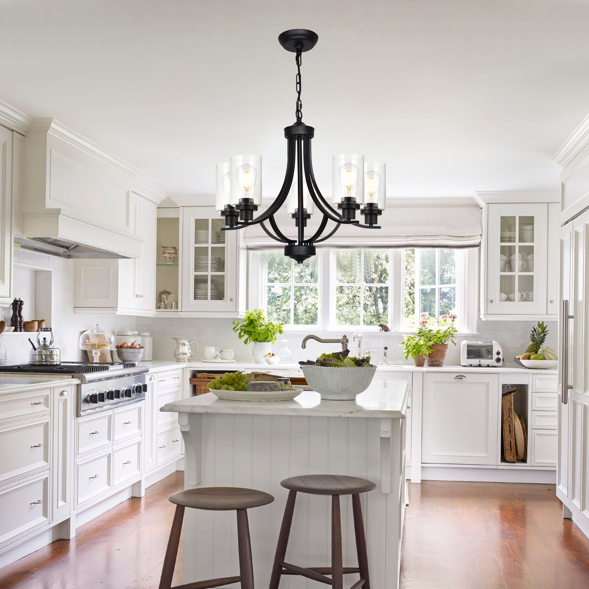 glass kitchen island pendant lights