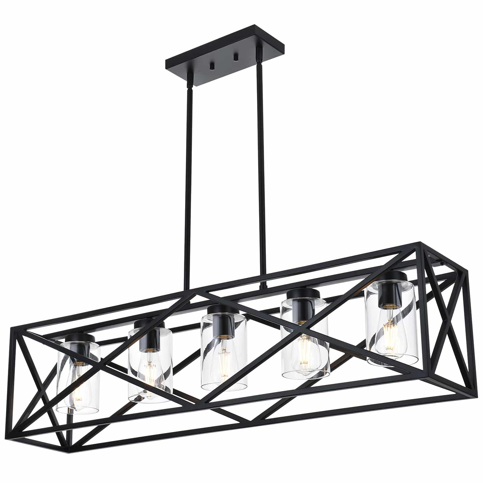 island lighting black