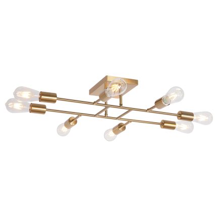 Tuluce Shane Sputnik Chandelier Mid Century Semi Flush Mount Lighting